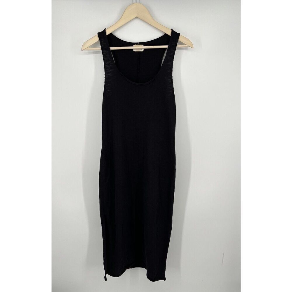 Nation Ltd Black Sleeveless Long Dress 100% Cotton Size Small Peru
